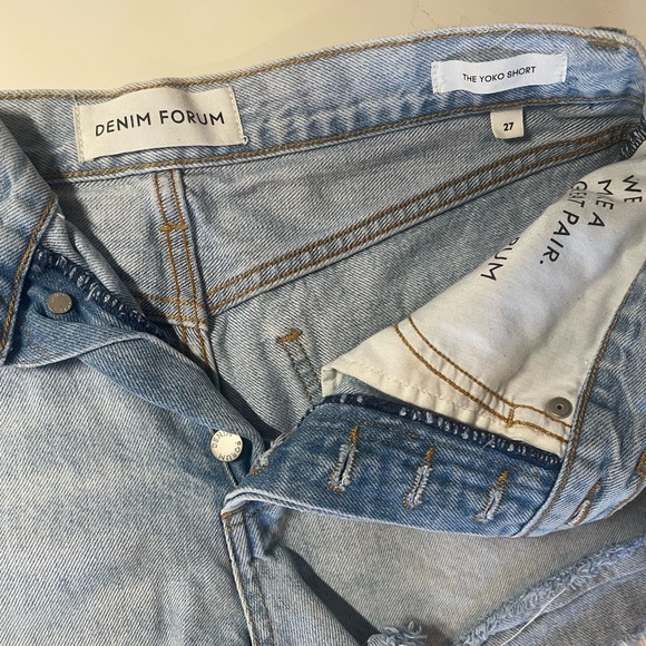 Denim Forum Yoko Shorts, Size 27 - Picture 1 of 5